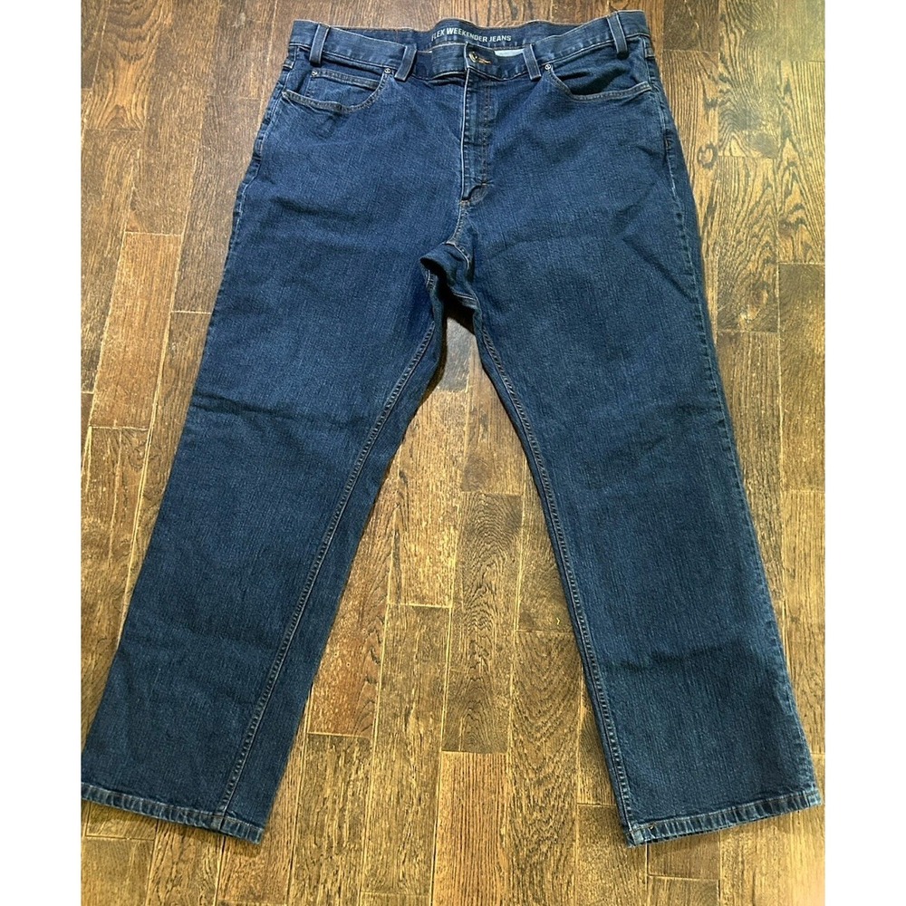 Duluth Trading Co Flex Ballroom Jeans Dark Blue Mens Size‎ 44X32 Workwear